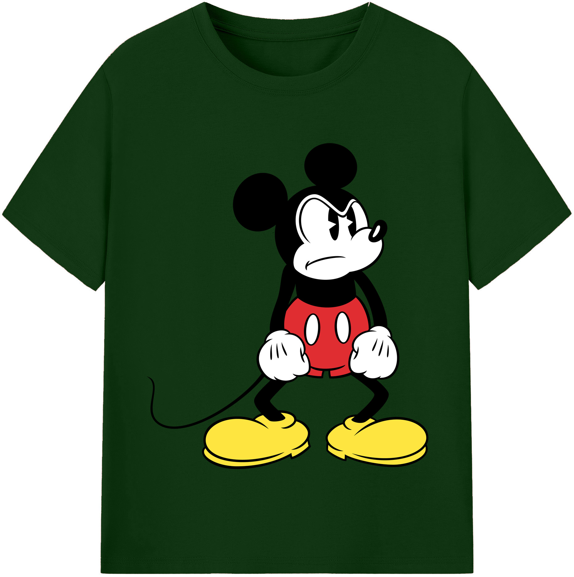 （画像用） ミッキーマウス Mickey Mouse 綿100％半袖Tシャツ（フロントプリント）